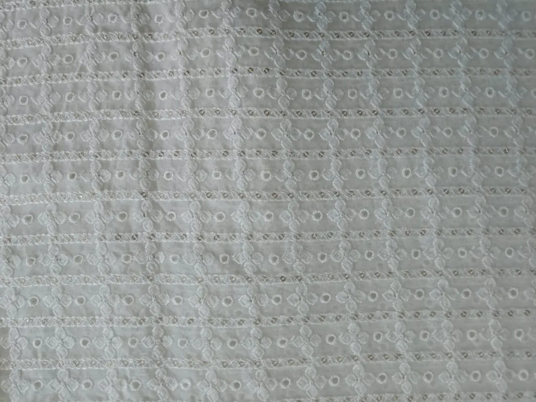 organza embroidery fabric 44" WIDE [ 5 EMBROIDERIES]