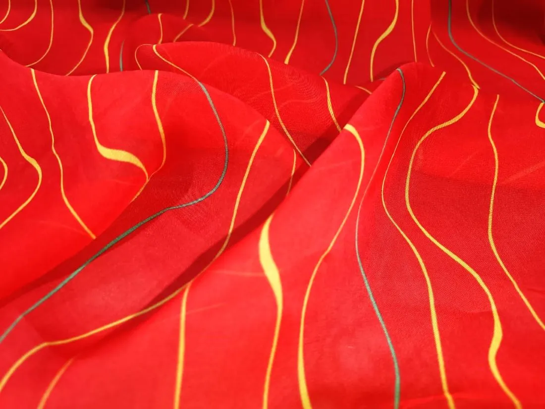 Organza  Leheriya print 44" wide available in four colors