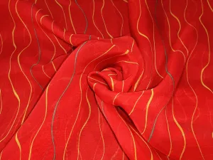 Organza  Leheriya print 44" wide available in four colors