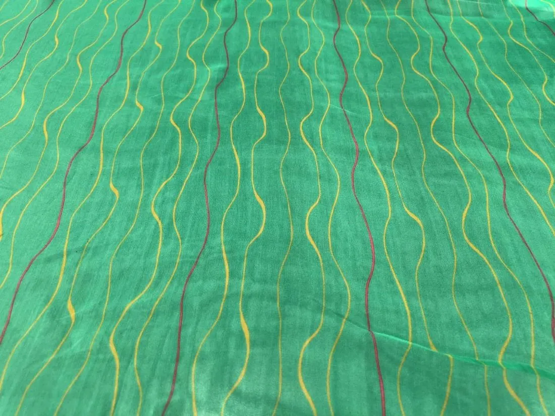 Organza  Leheriya print 44" wide available in four colors