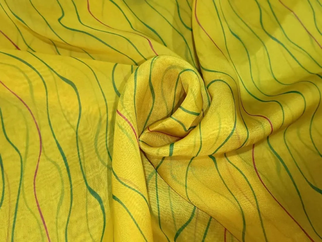 Organza  Leheriya print 44" wide available in four colors