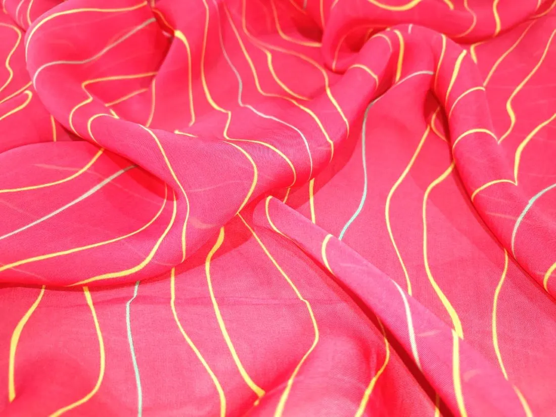 Organza  Leheriya print 44" wide available in four colors