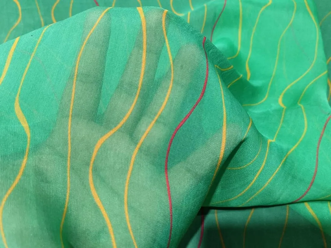 Organza  Leheriya print 44" wide available in four colors