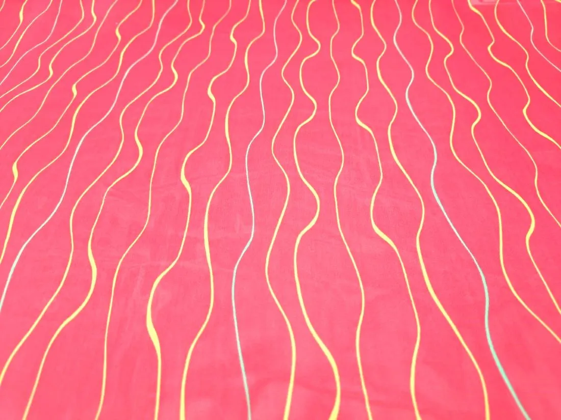 Organza  Leheriya print 44" wide available in four colors