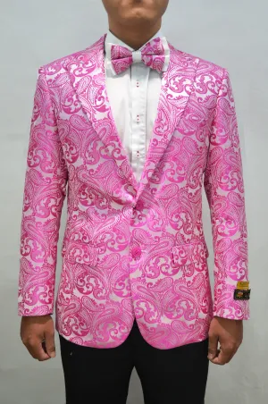 Paisley-100 Fuschia - Mens Wholesale Blazers
