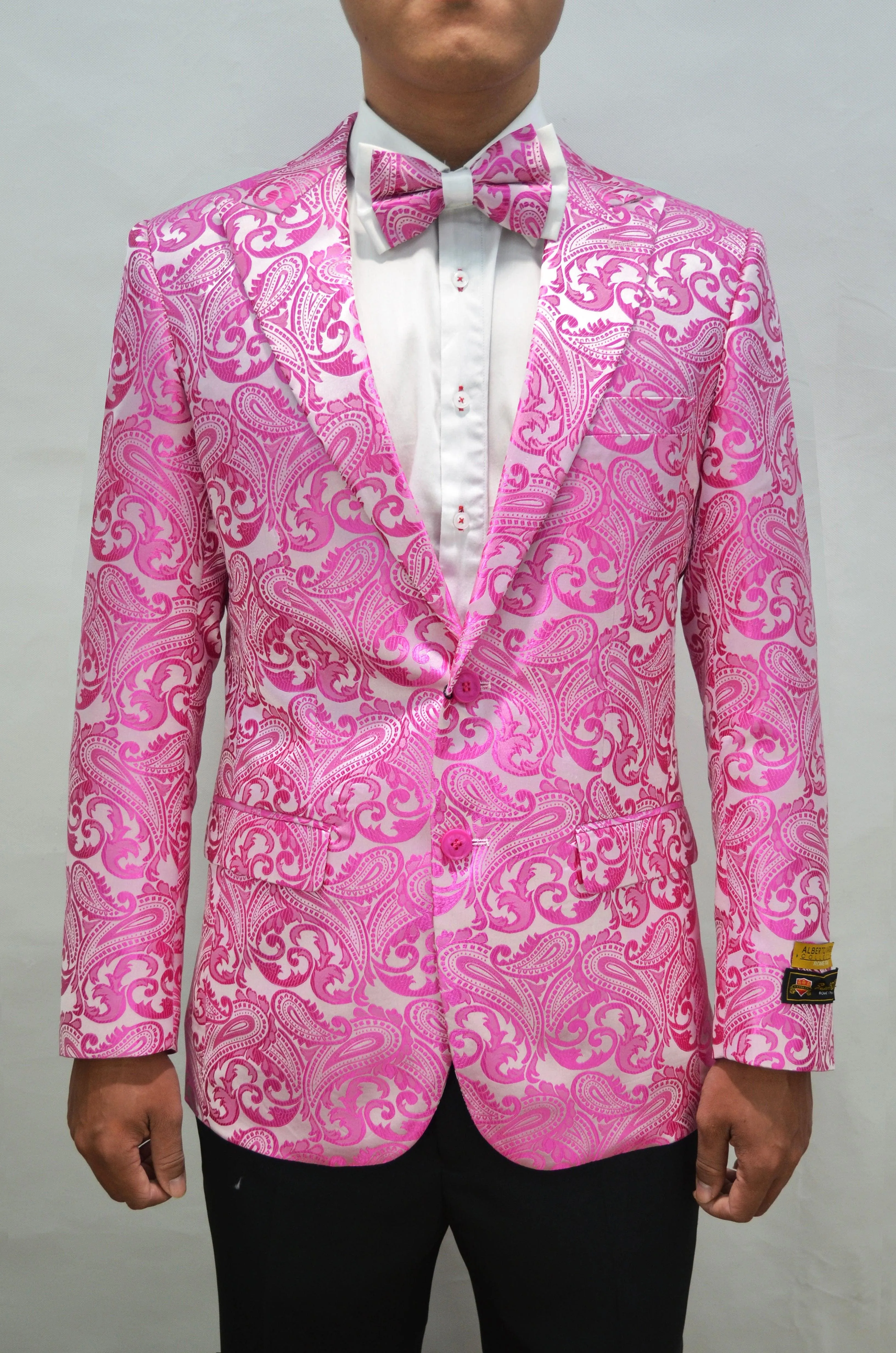 Paisley-100 Fuschia - Mens Wholesale Blazers