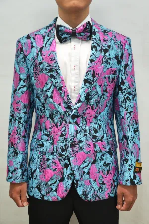 Paisley-100 Turquoise - Mens Wholesale Blazers