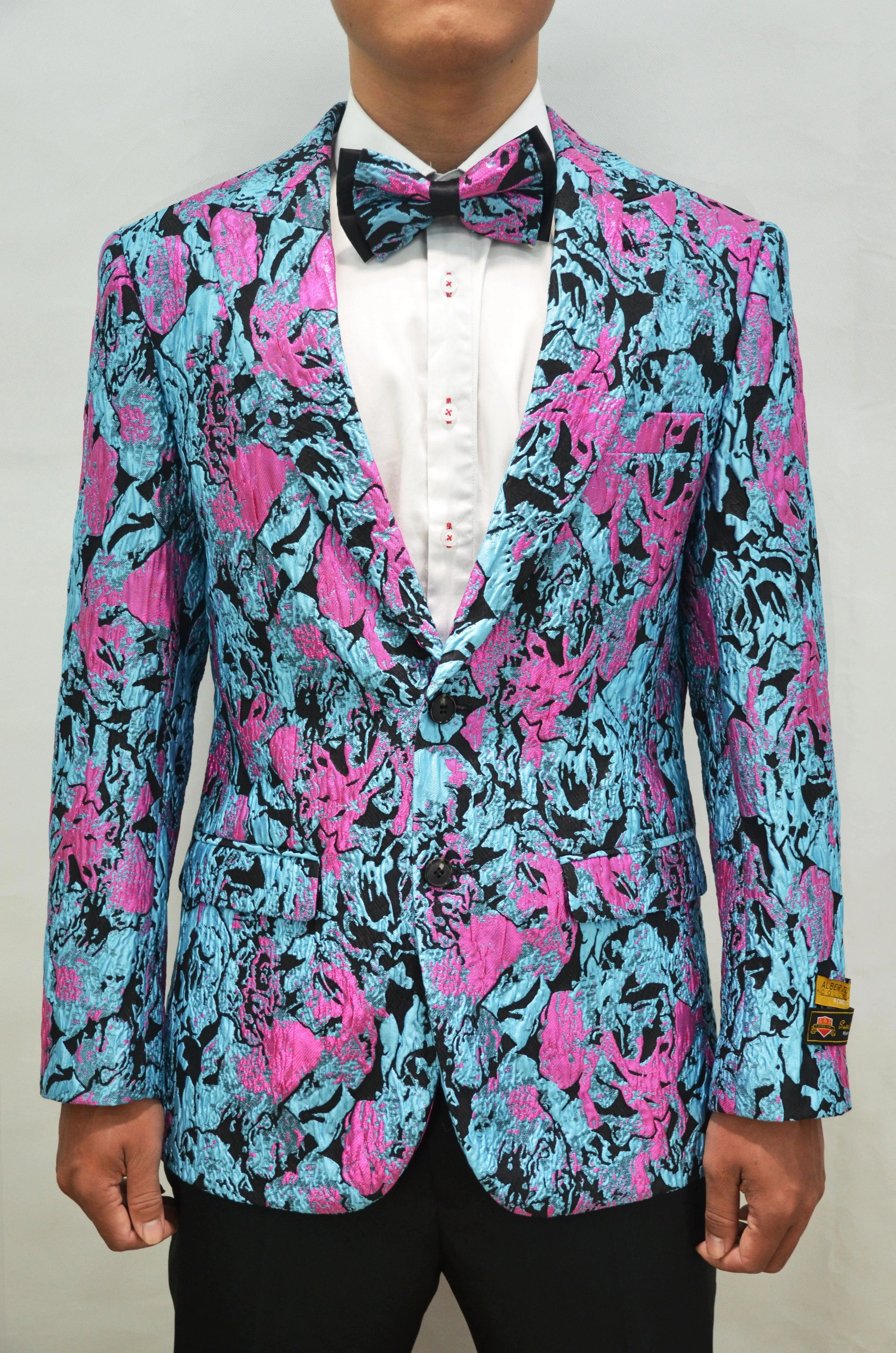 Paisley-100 Turquoise - Mens Wholesale Blazers