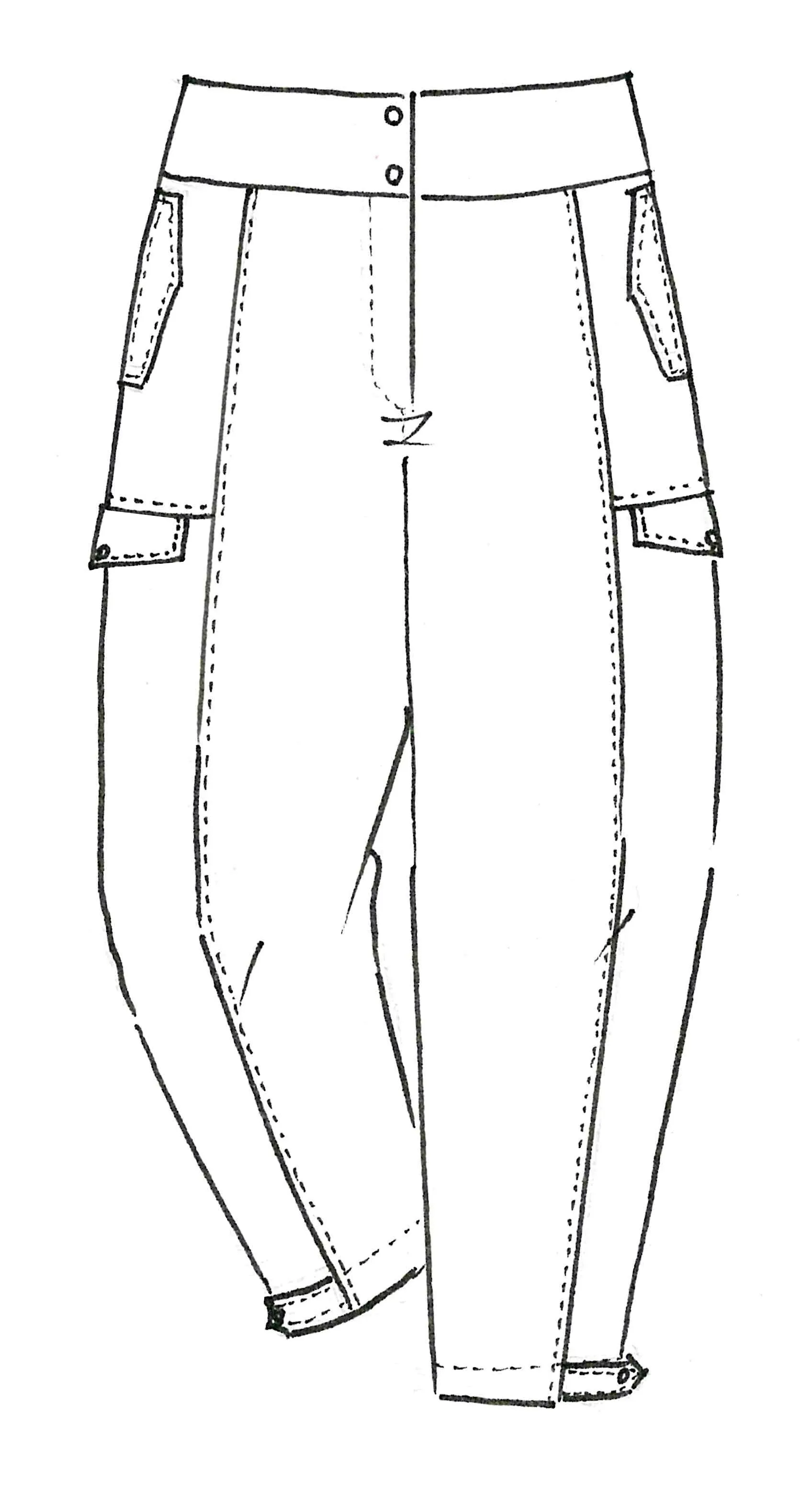 Paula Ryan Washer Linen Casual Pant - Sand
