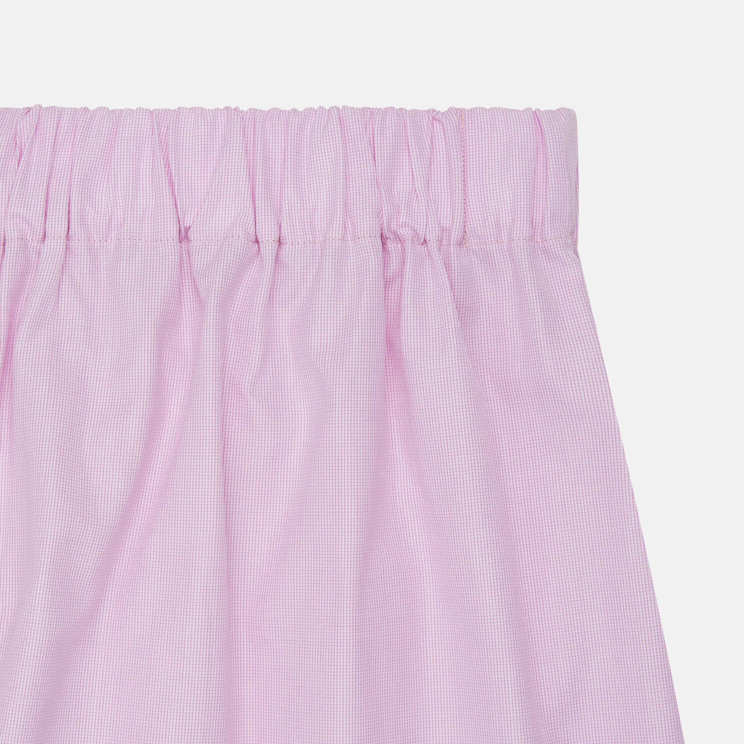 Pink Micro-Check Cotton Boxer Shorts