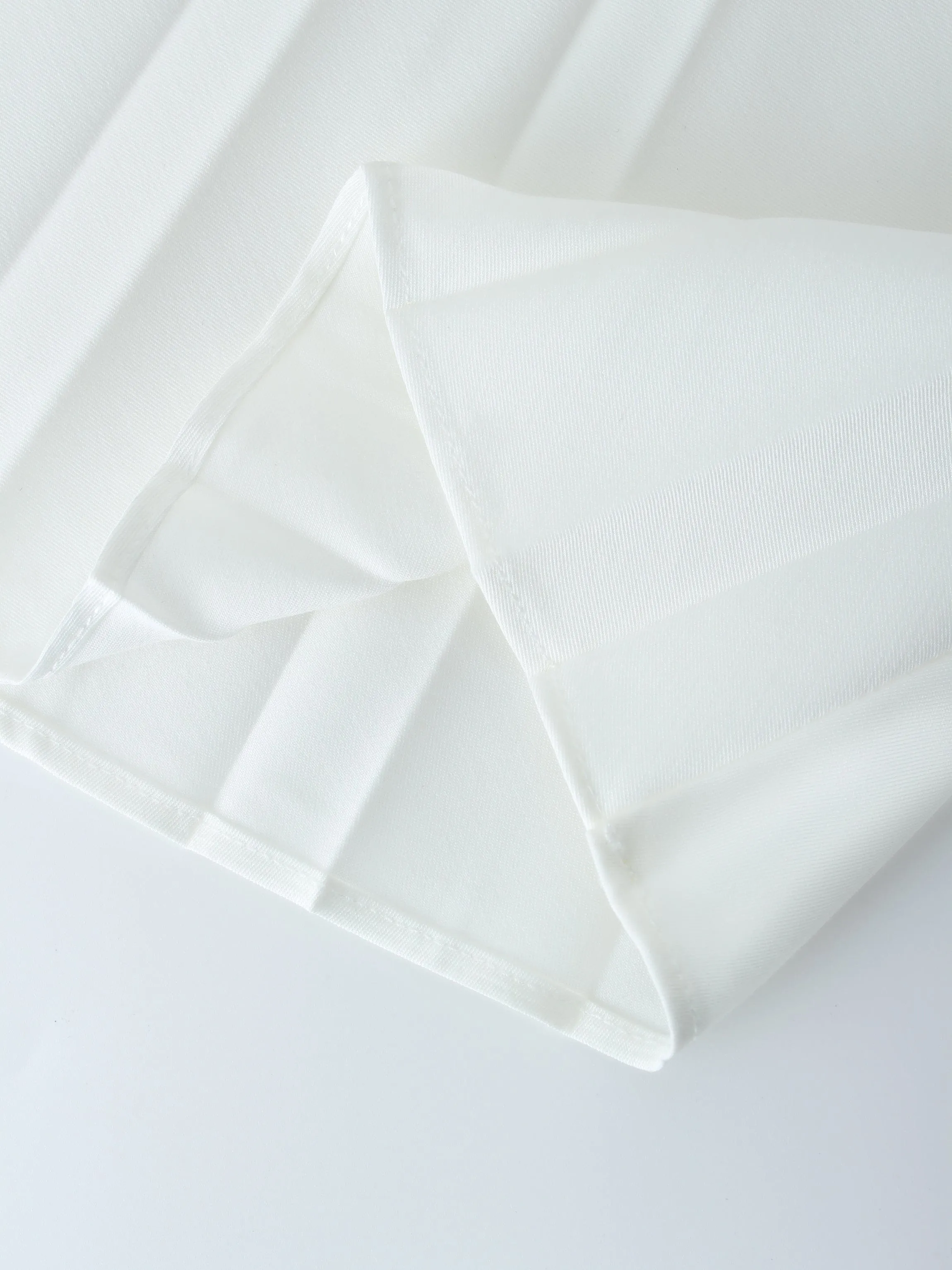 PLEATED SKIRT 37"-PURE WHITE