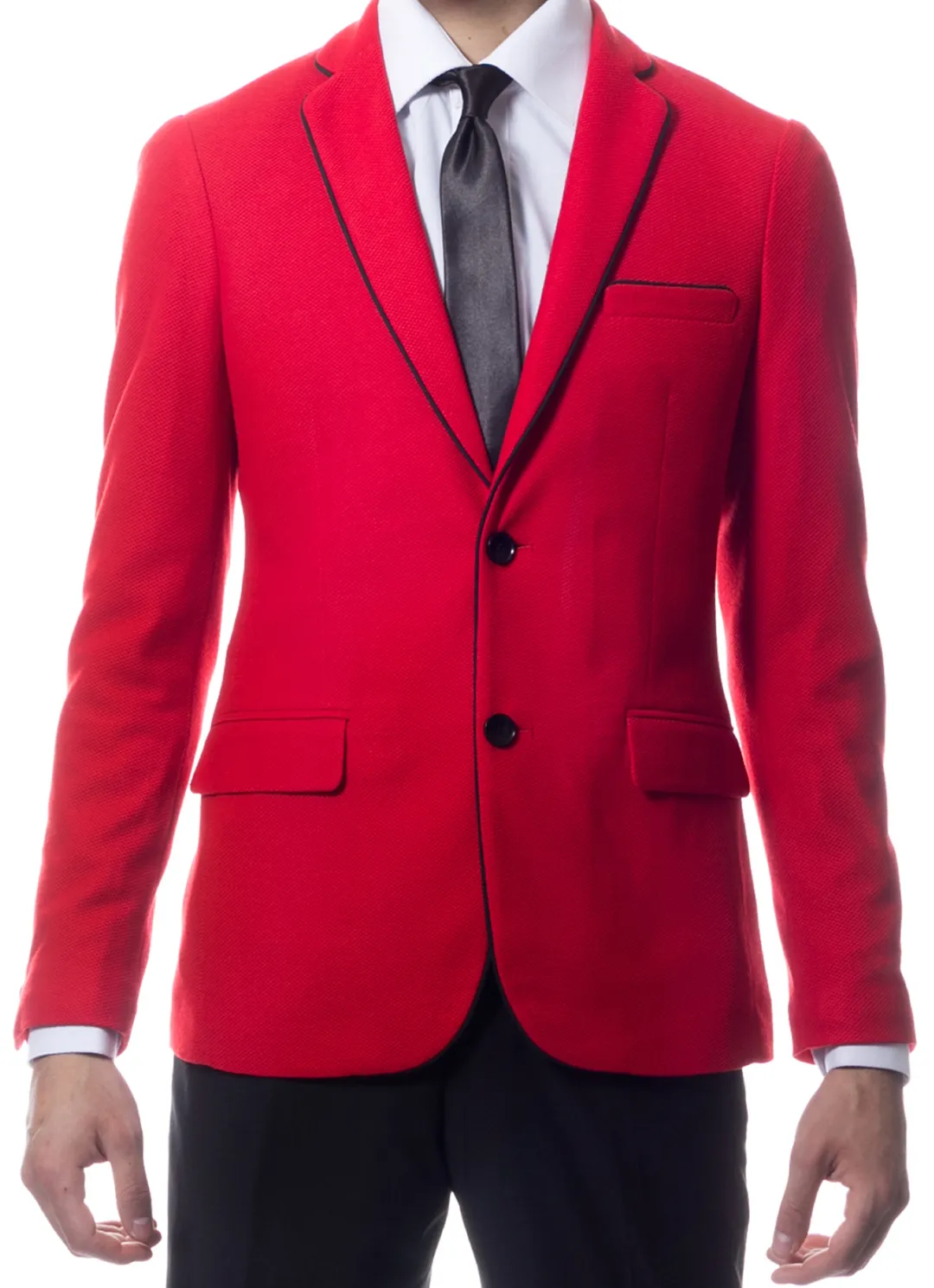 Porter Red Men's Slim Fit Blazer