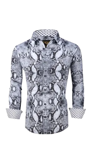 PREMIERE SHIRTS: GREY SNAKESKIN