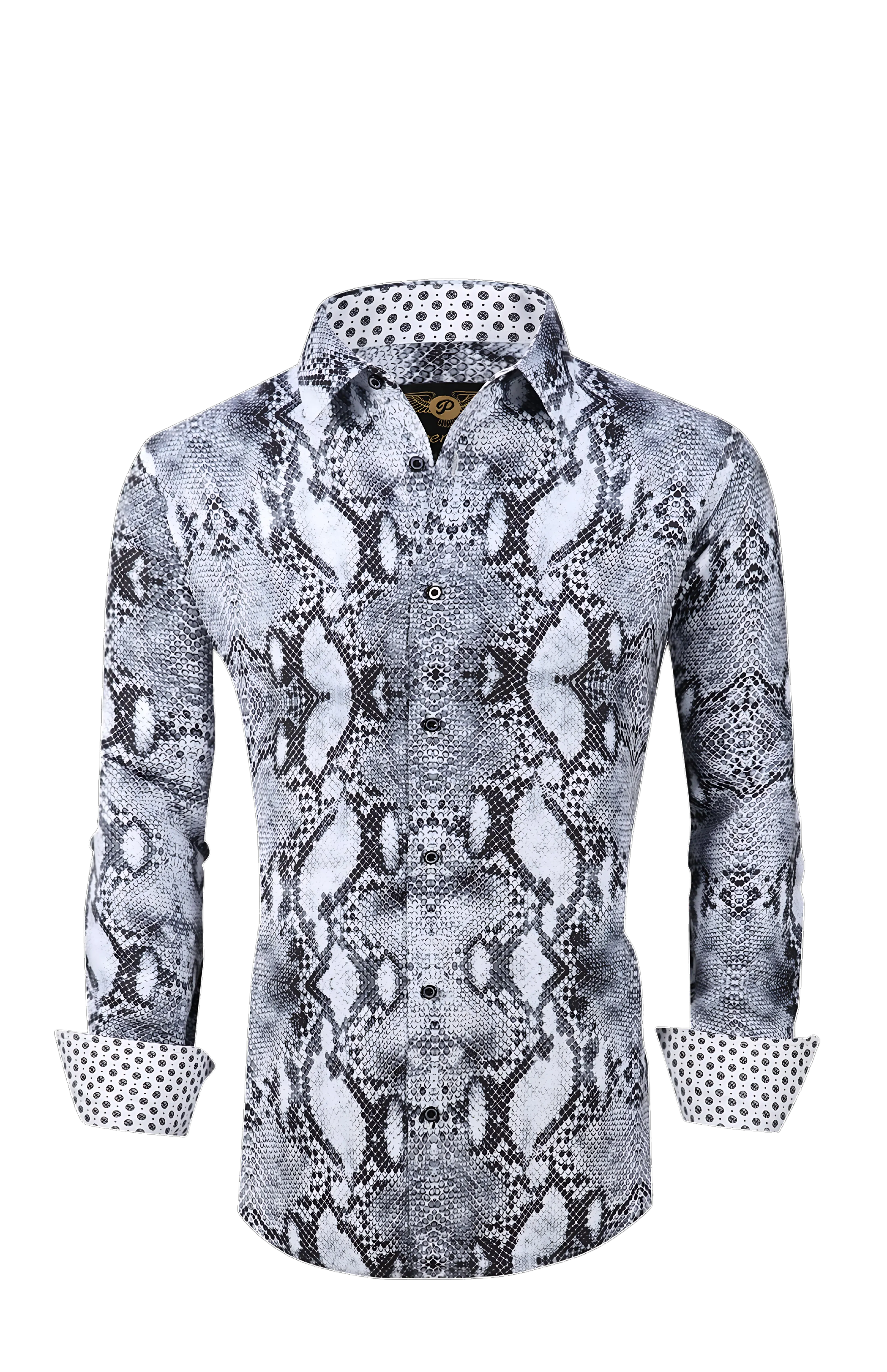 PREMIERE SHIRTS: GREY SNAKESKIN