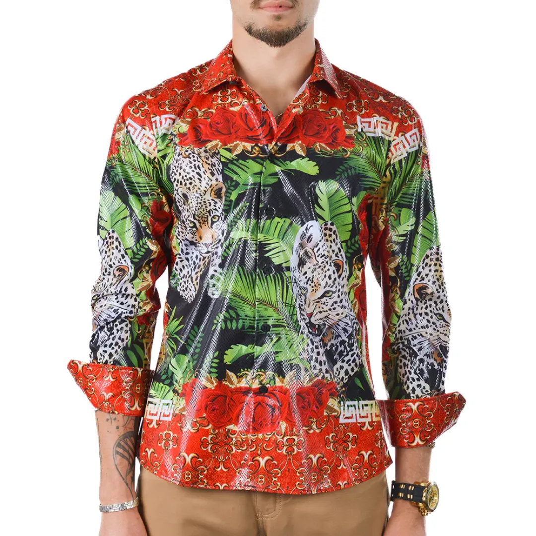 PREMIERE SHIRTS: RED CHEETAH