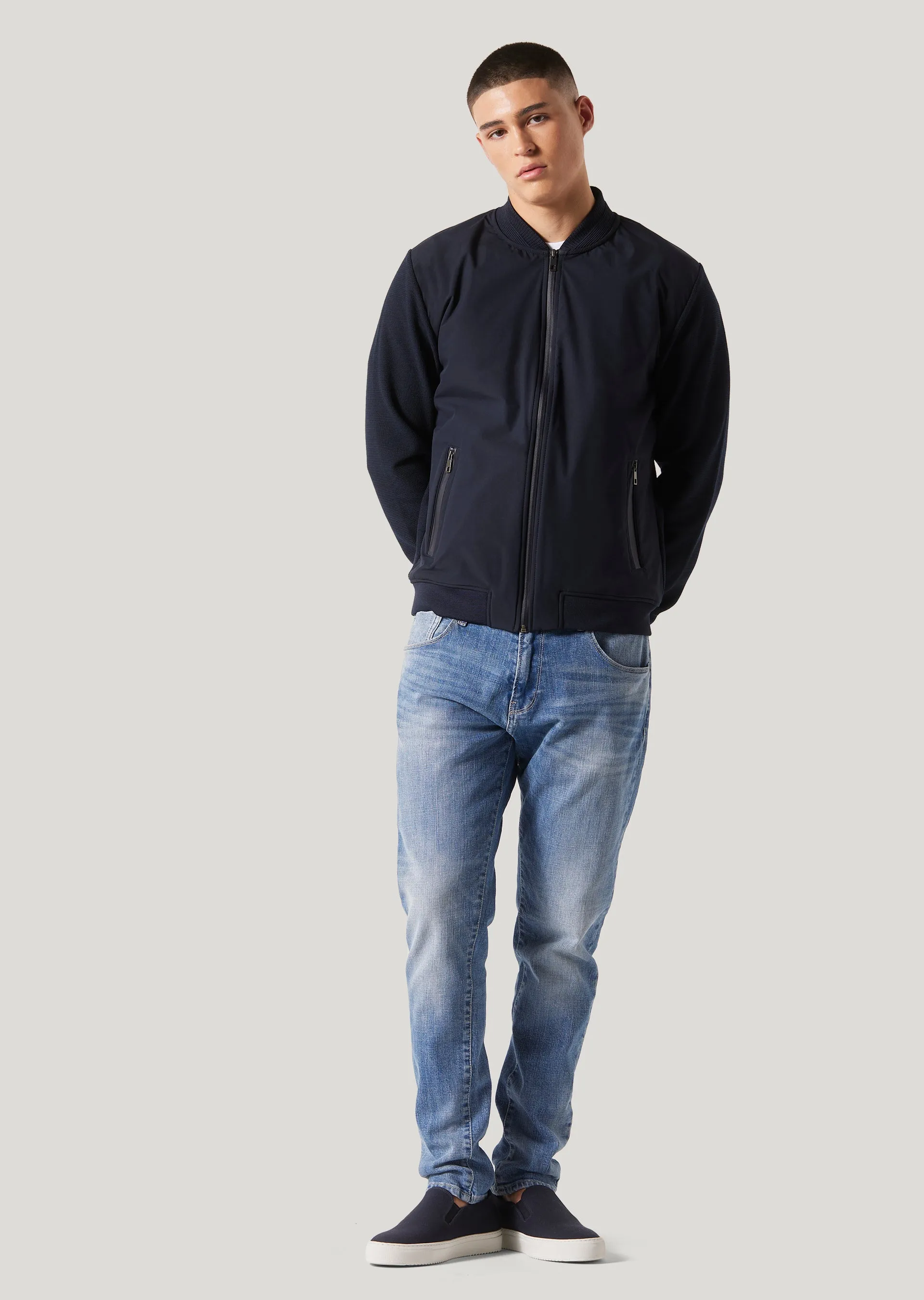 Price Navy Hybrid Lightweight Jacket