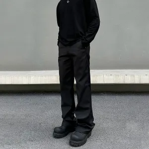 Relaxed-Fit Drape Pockets Pants