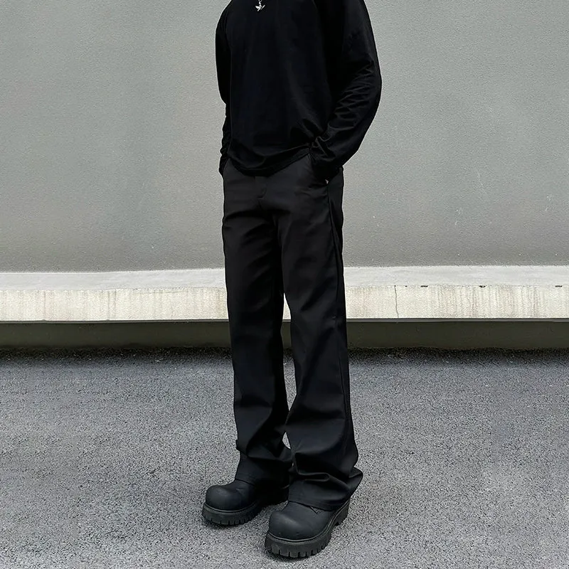 Relaxed-Fit Drape Pockets Pants