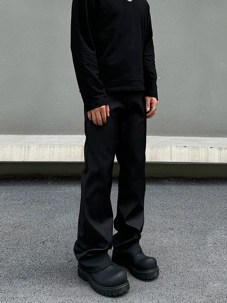 Relaxed-Fit Drape Pockets Pants