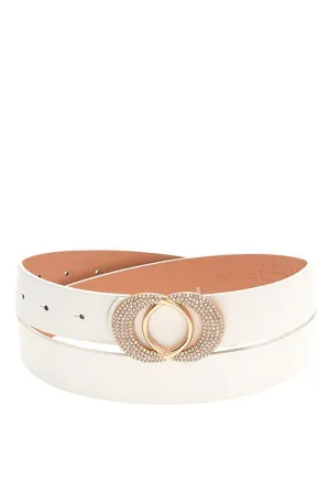 Rhinestone Pave Fashion Belt