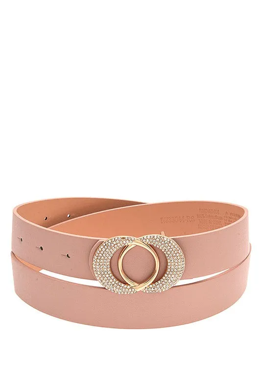 Rhinestone Pave Fashion Belt
