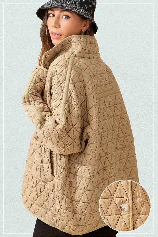 Rosie Soft Quilted Oversized Jacket