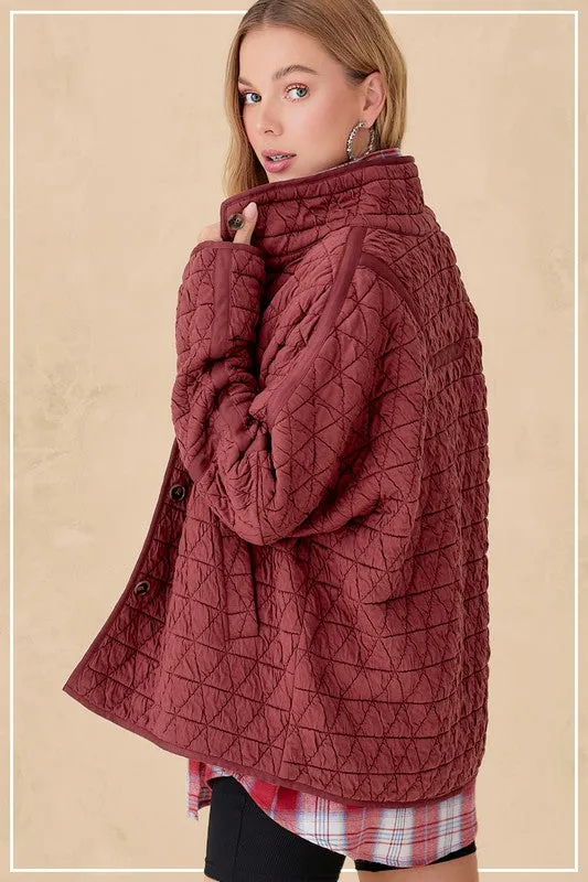 Rosie Soft Quilted Oversized Jacket