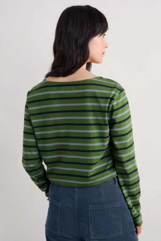 Seasalt Sailor shirt Duet Breton Grassland
