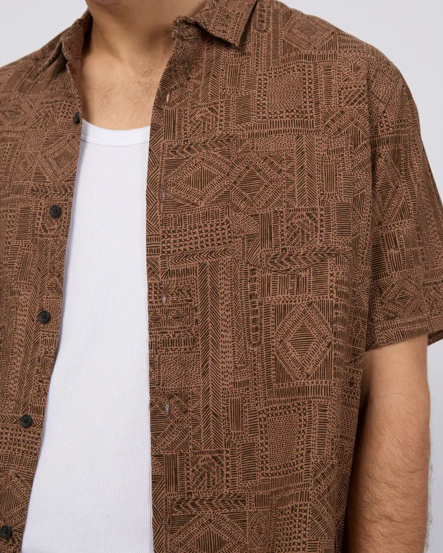 SILENT THEORY - Madrid Print Shirt - Multicoloured
