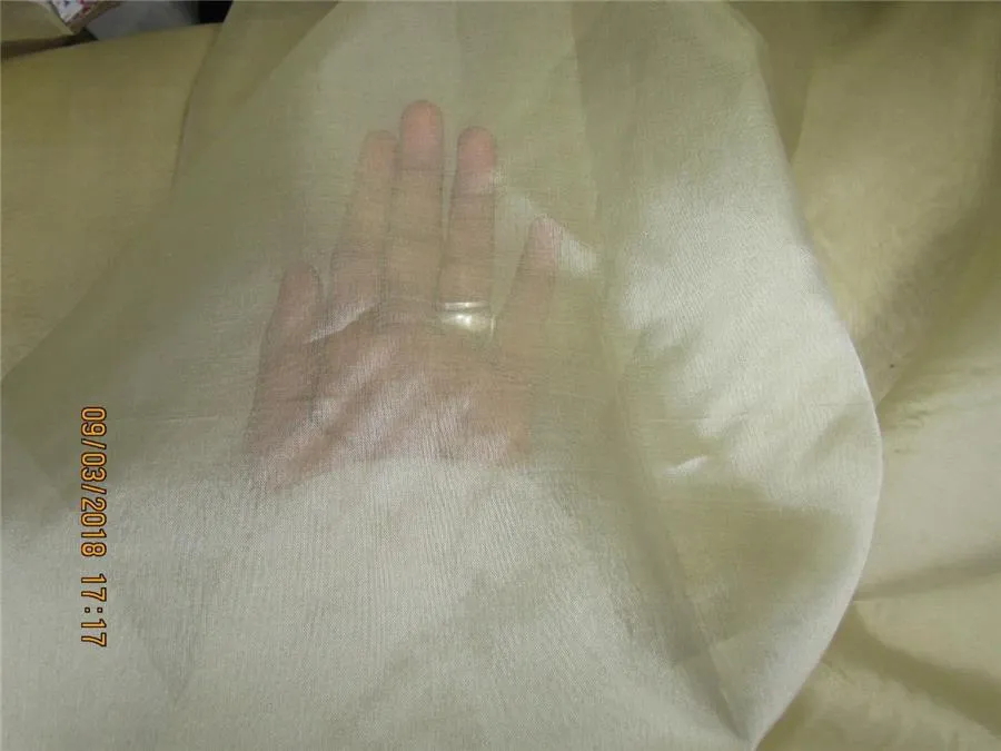Silk Organza fabric beige color 54&quot; wide pkt #28[5]