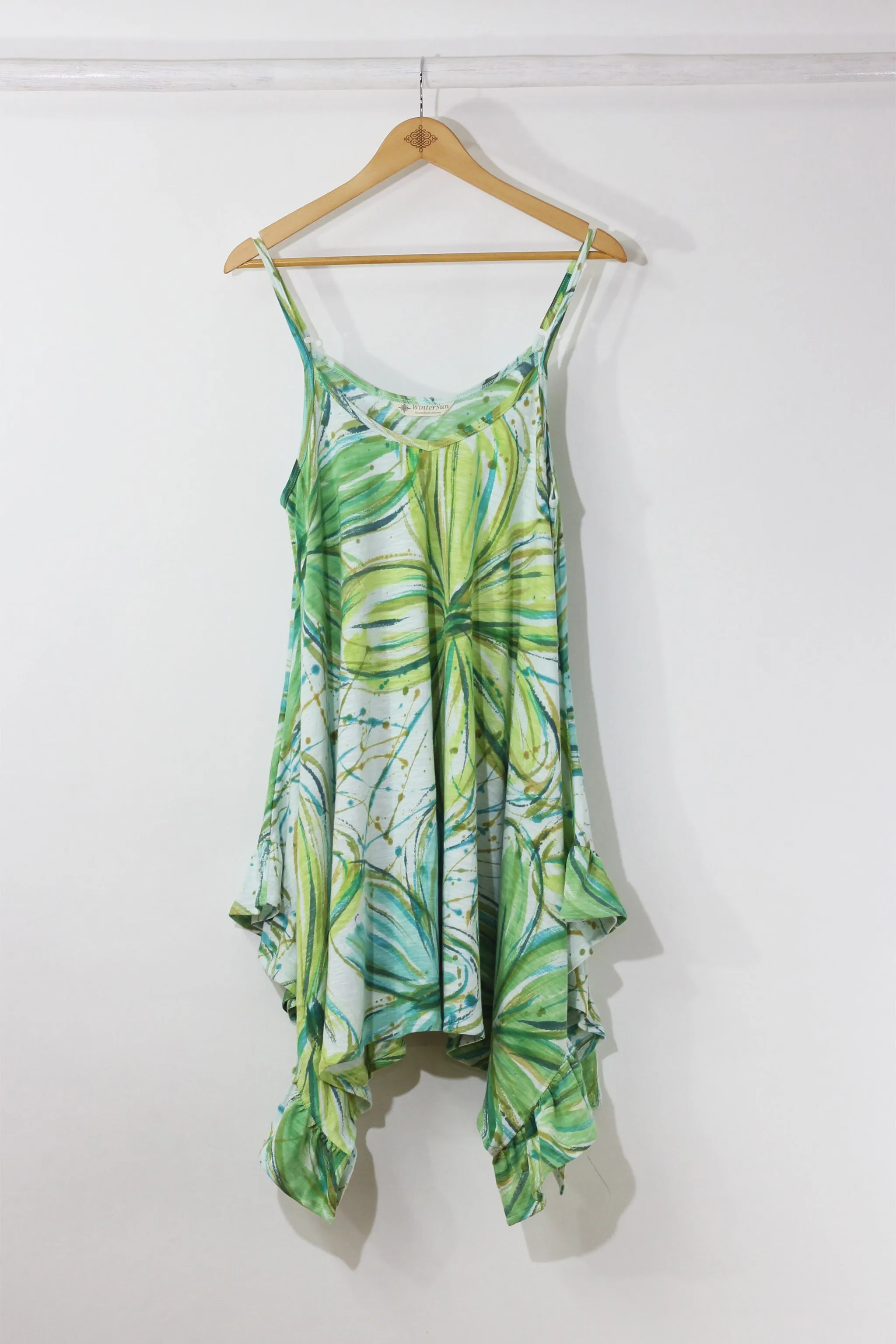 Skinny Strap Dress 7017 - Flower Power