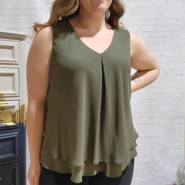 Sleeveless Flowy Top
