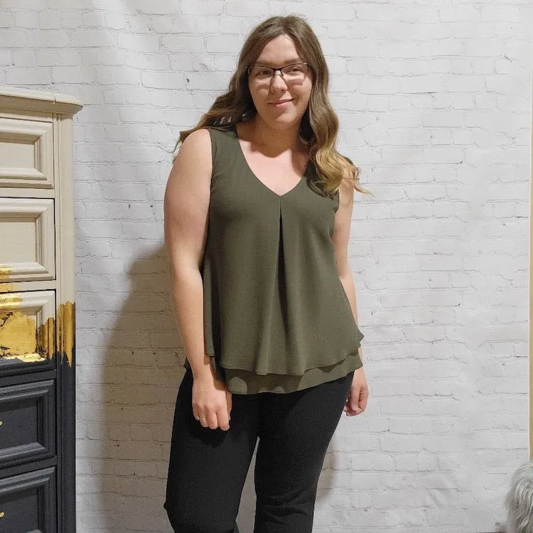 Sleeveless Flowy Top
