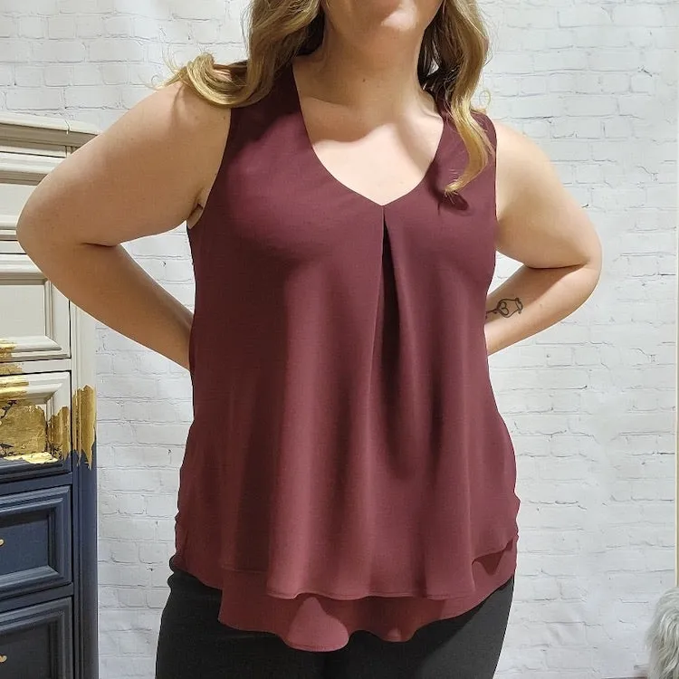 Sleeveless Flowy Top