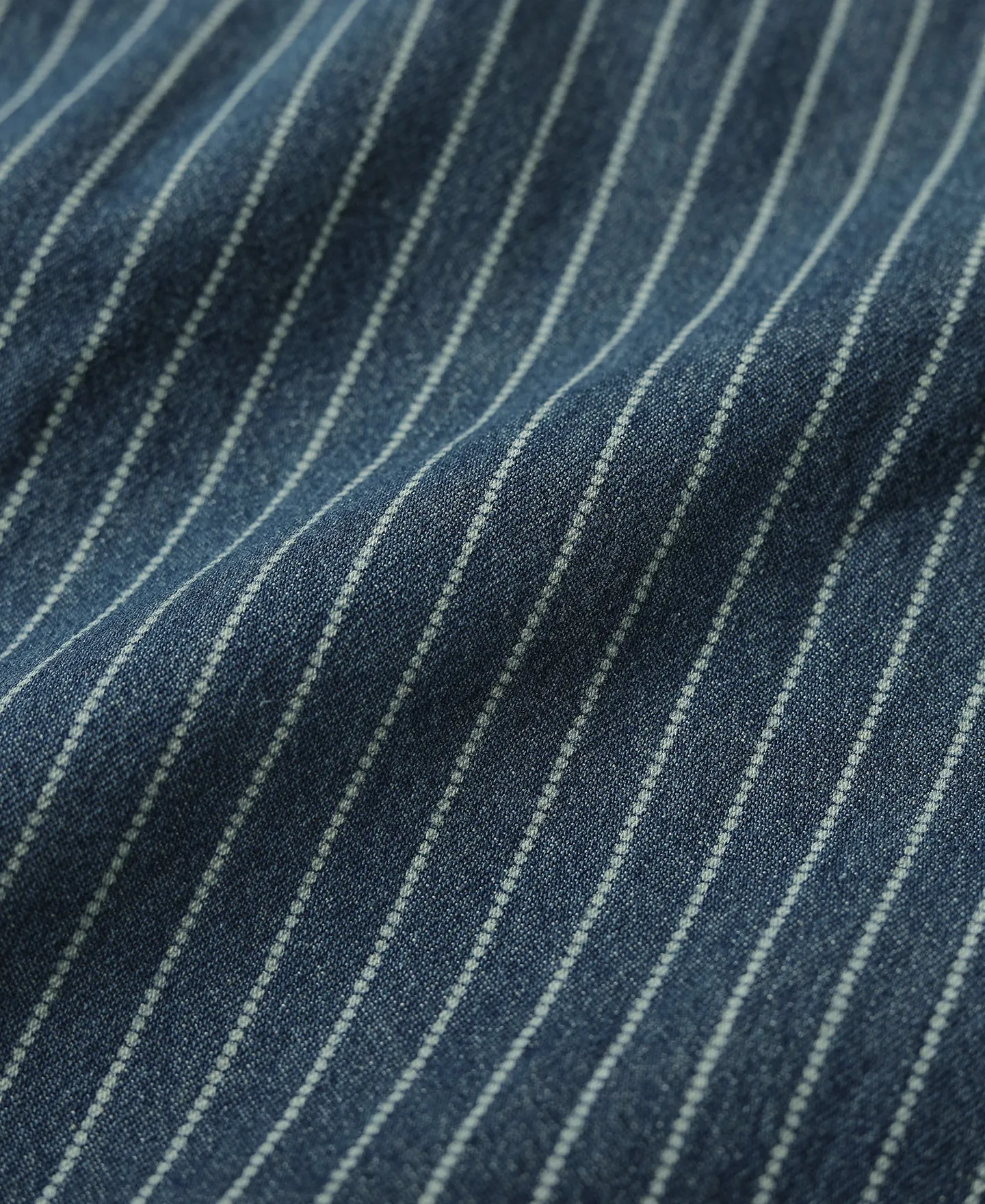 Slim Fit Wabash Striped Indigo Western Shirt