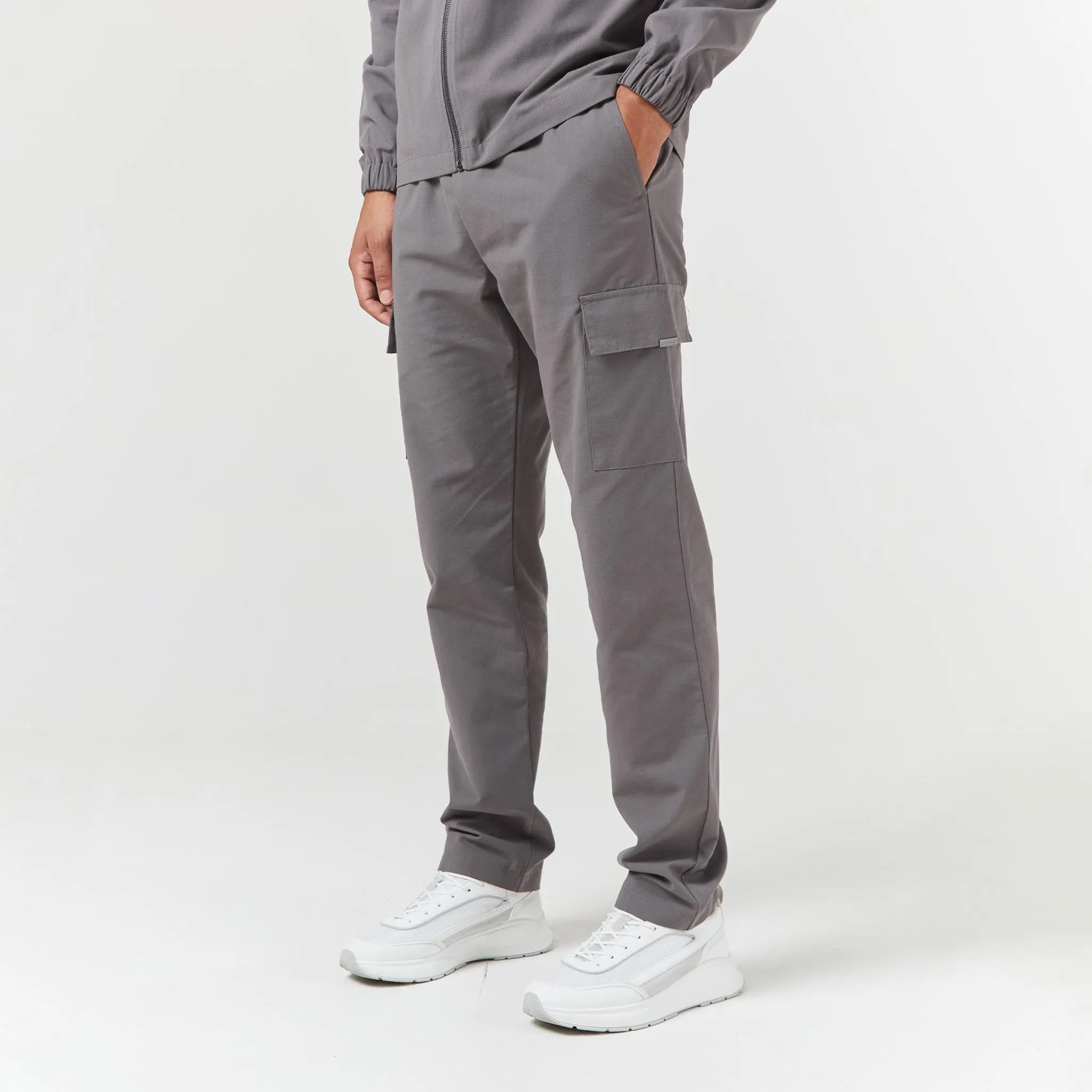 Smart Utility Open Hem Cargo Set | Charcoal