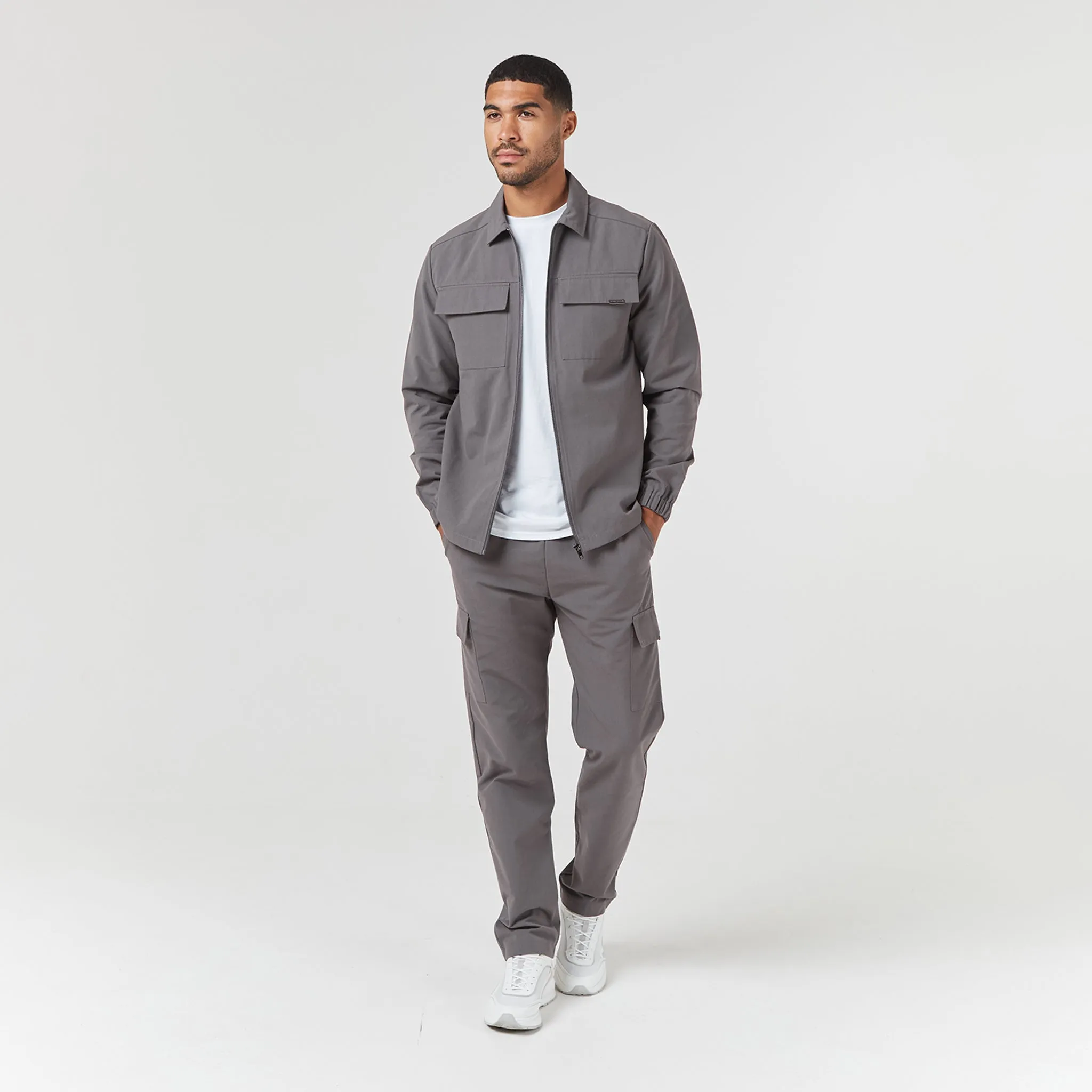 Smart Utility Open Hem Cargo Set | Charcoal