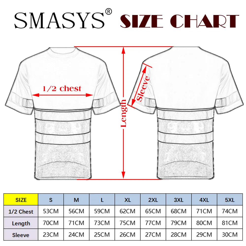 SMASYS Construction Hi Vis Breathable Reflective Work Shirts