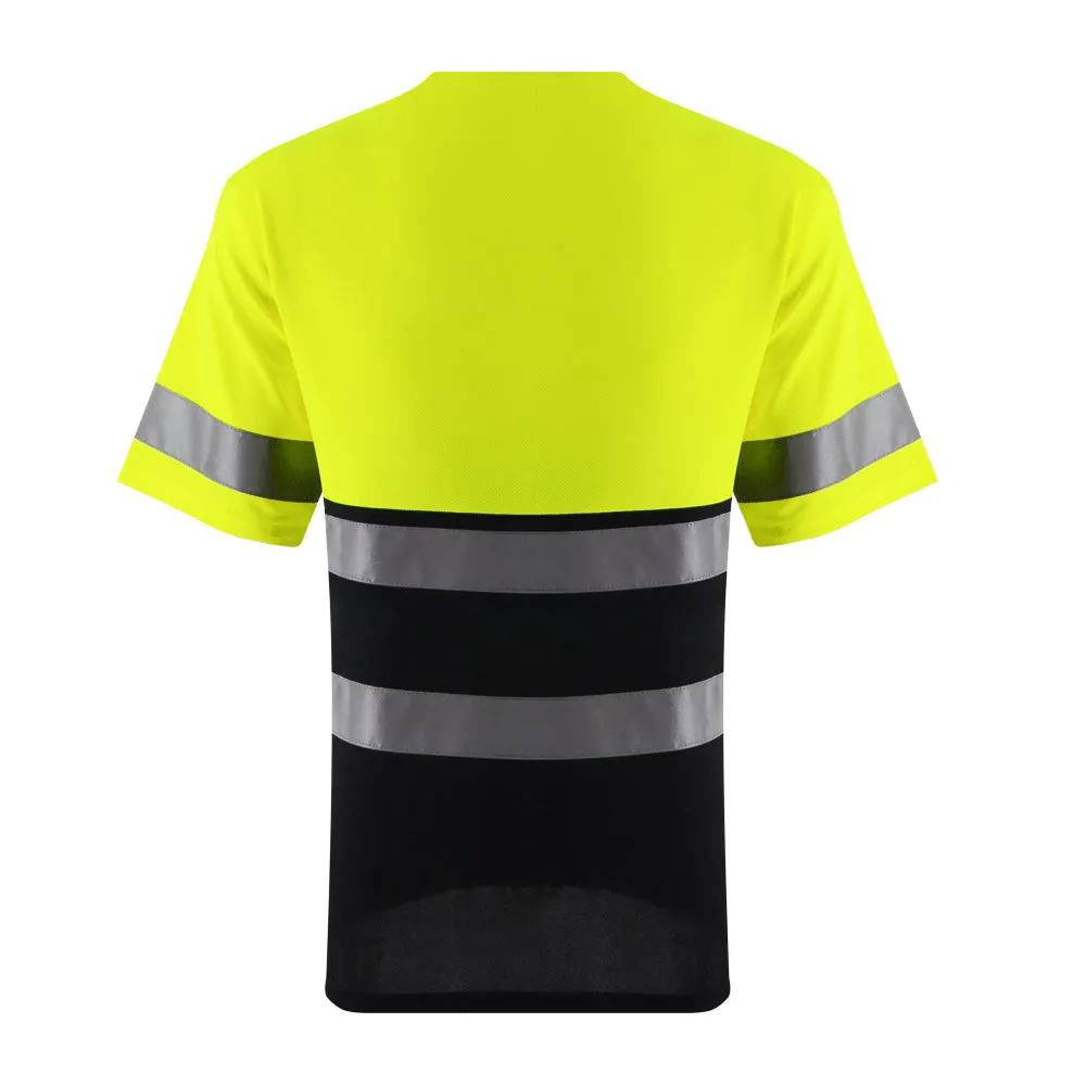 SMASYS Construction Hi Vis Breathable Reflective Work Shirts