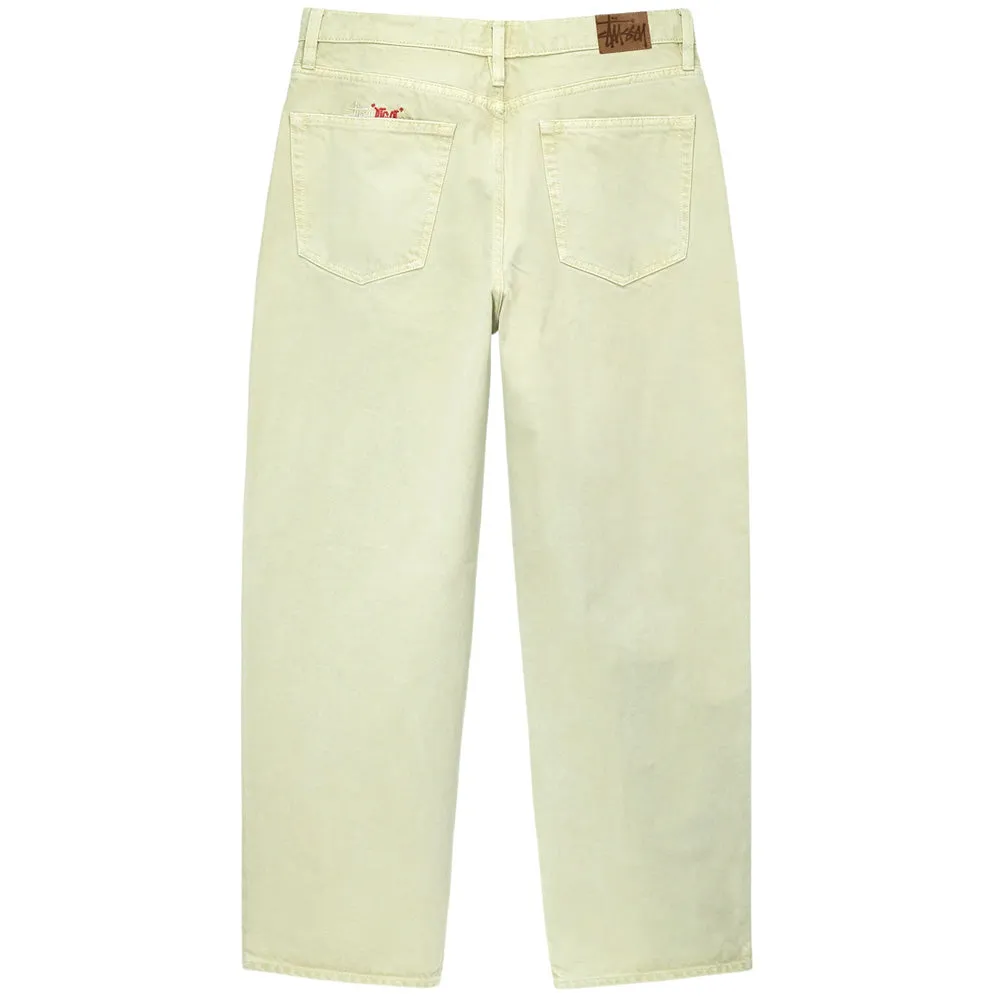 STÜSSY DOUBLE DYE BIG 'OL JEANS PANT // CREAM