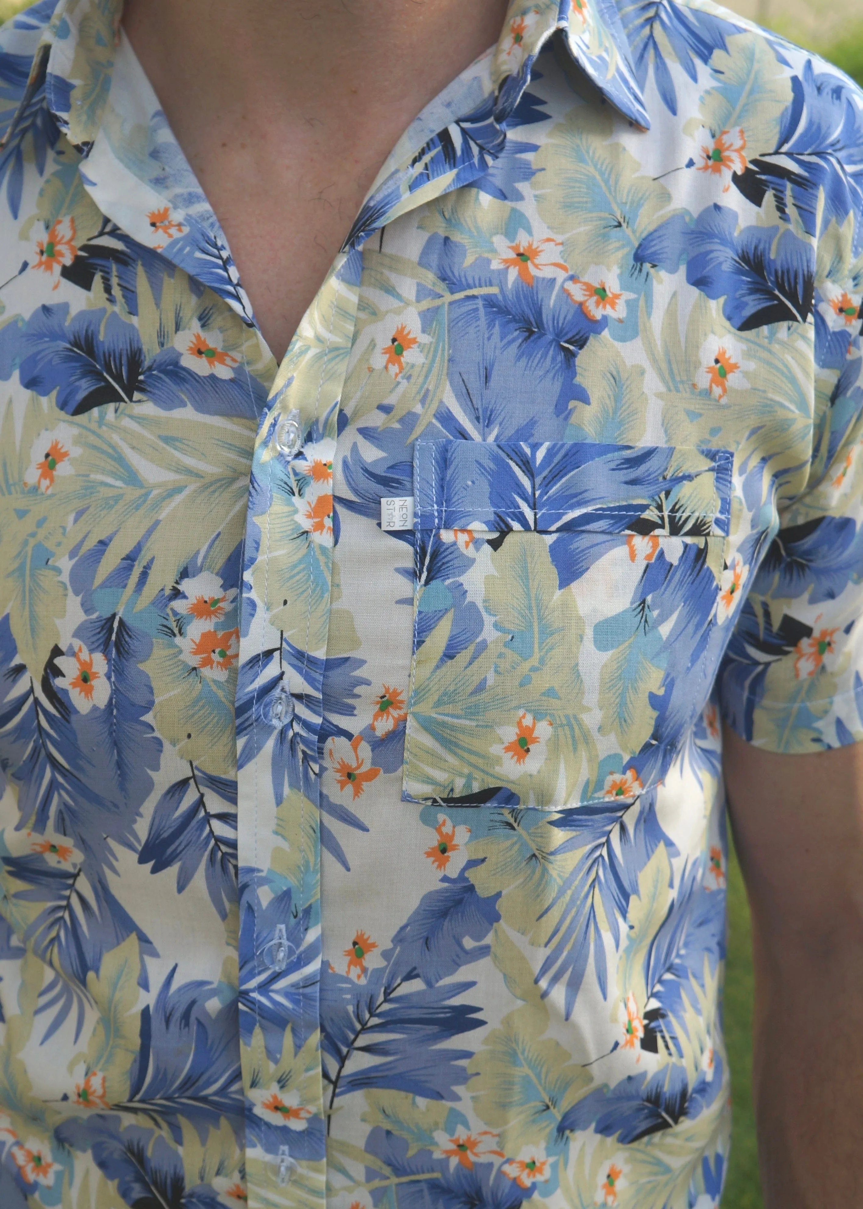 The Boy's Casual Shirt - Violet Leaves