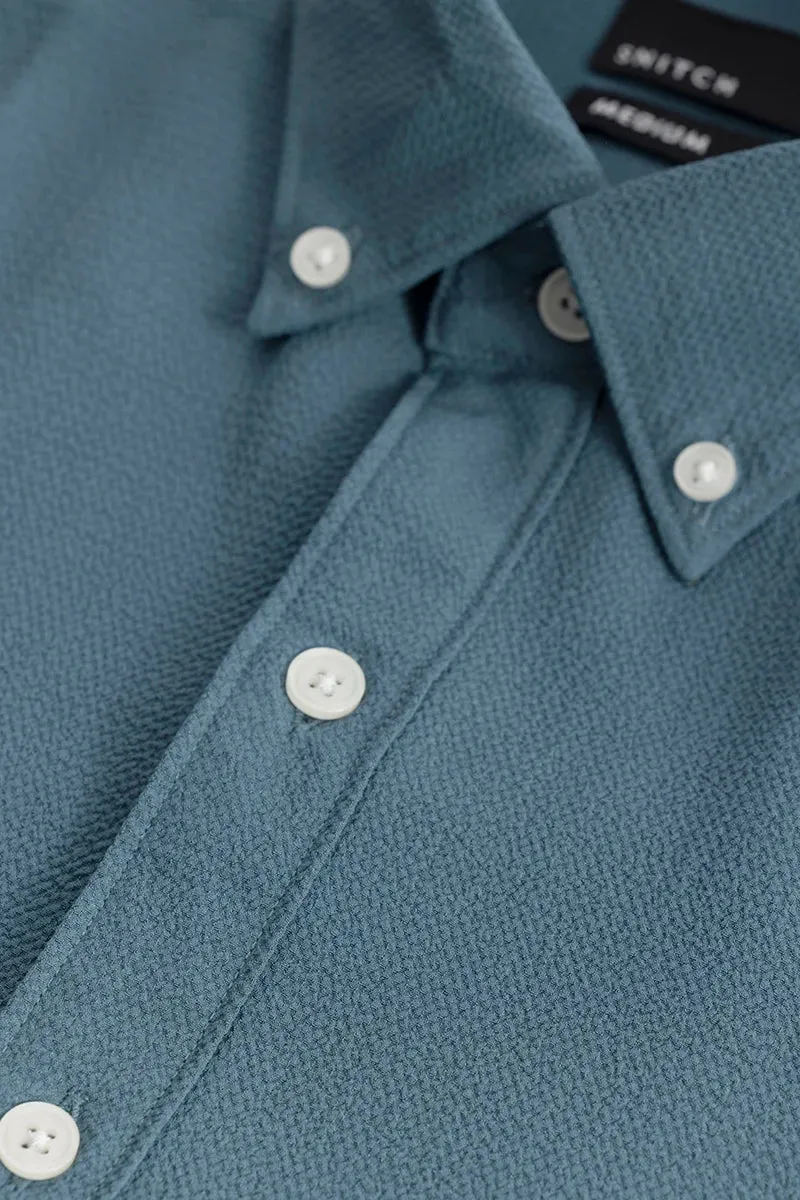 Torbjorn Teal Plain Shirts