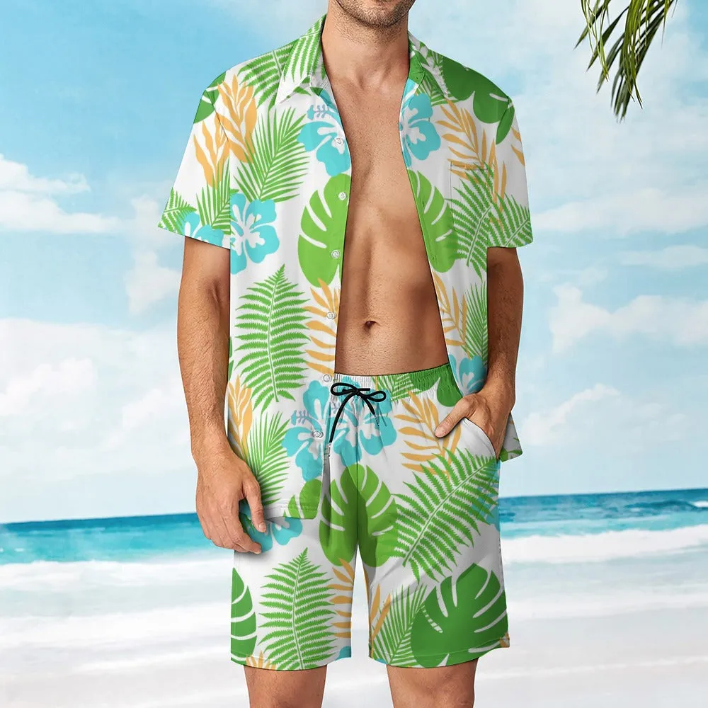Tropical Leaves Leisure Beach Suit