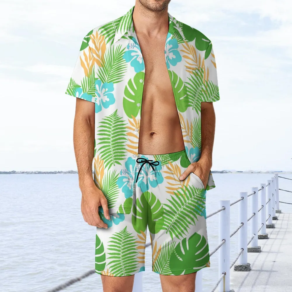 Tropical Leaves Leisure Beach Suit