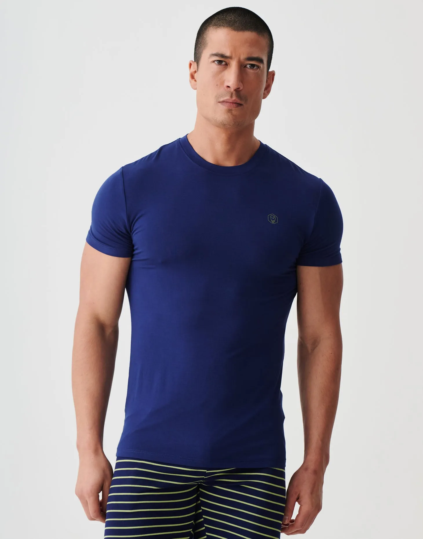 Two-pack Men's Bamboo T-Shirts – Tarragon & Navy
