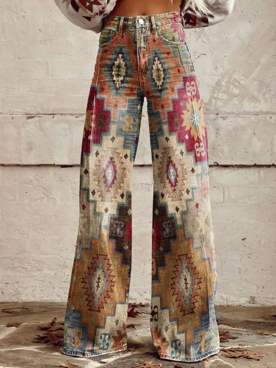 Valeria - Classic Bohemian Flare Trousers