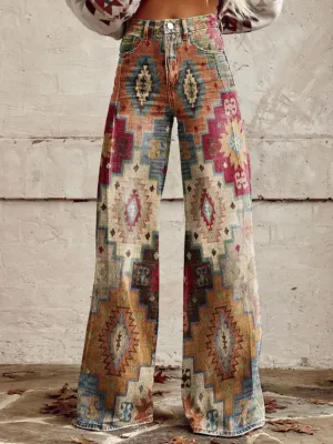 Valeria - Classic Bohemian Flare Trousers