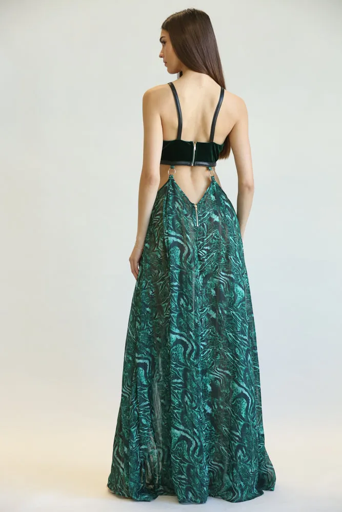 Velvet & Cheetah Chic Dress