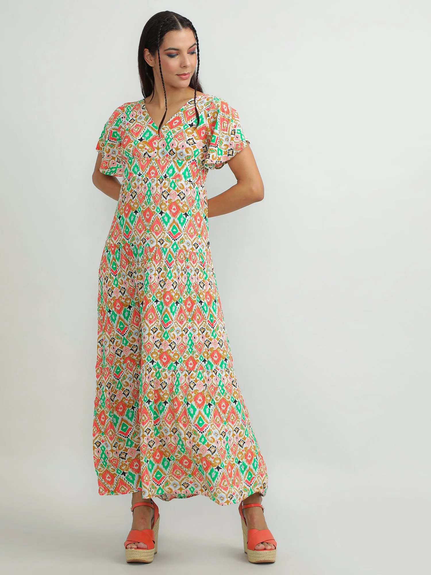 Women Viscose Vibrant Dress