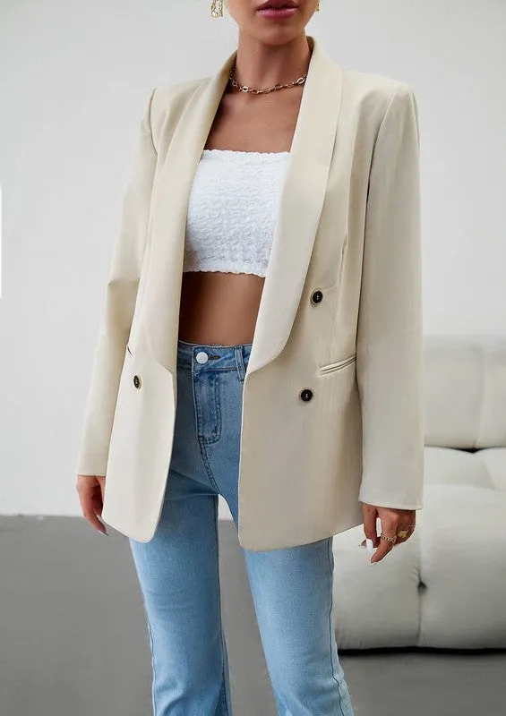 Womens Casual Blazers Open Front Long Sleeve Lapel